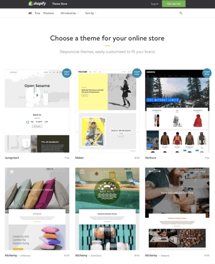 create a Shopify store: Theme for shopify store